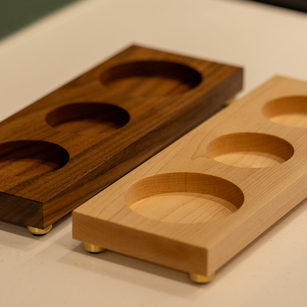 Wooden Tamper Holder — 3-slot