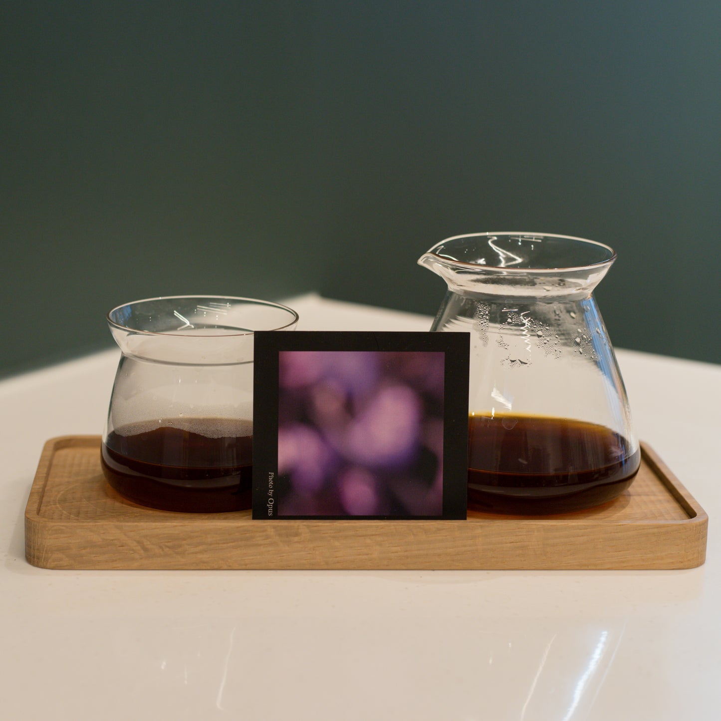 Coffee Tray with Raised Lip