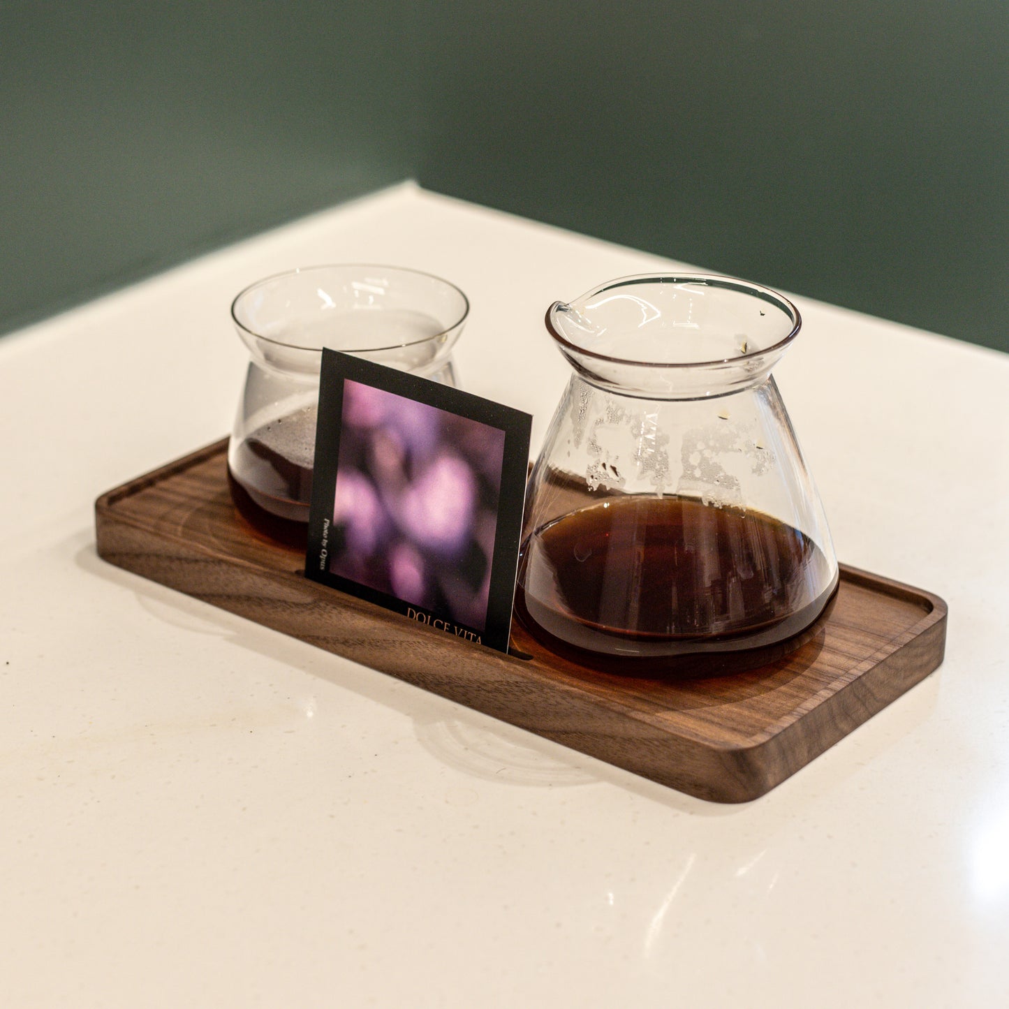 Coffee Tray with Raised Lip