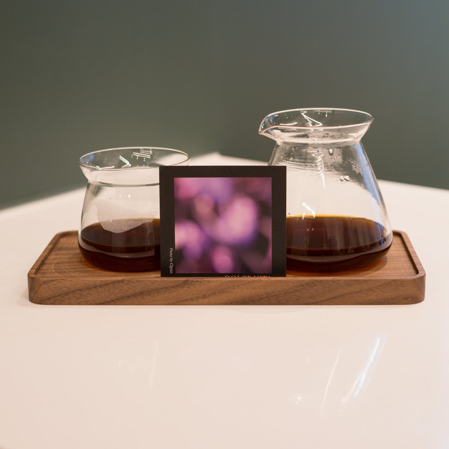 Coffee Tray with Raised Lip