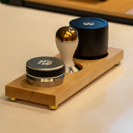Wooden Tamper Holder — 3-slot