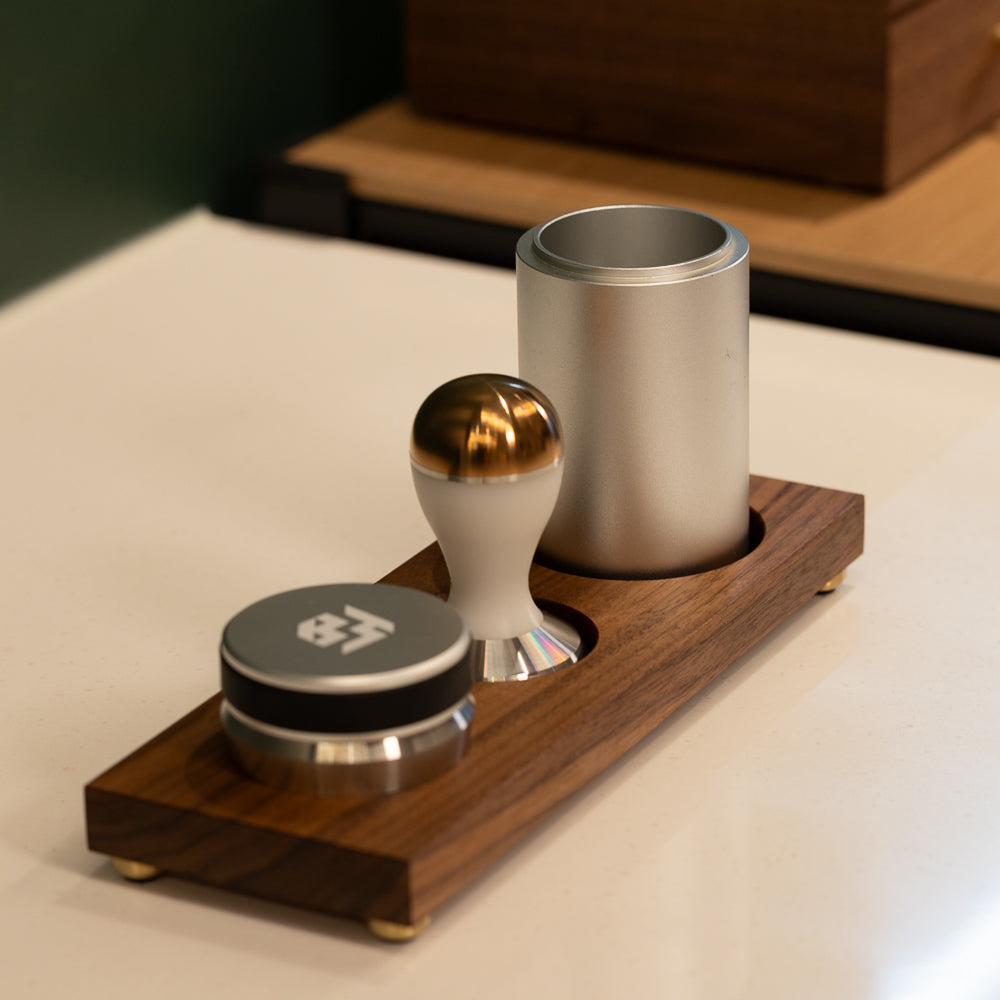 Wooden Tamper Holder — 3-slot